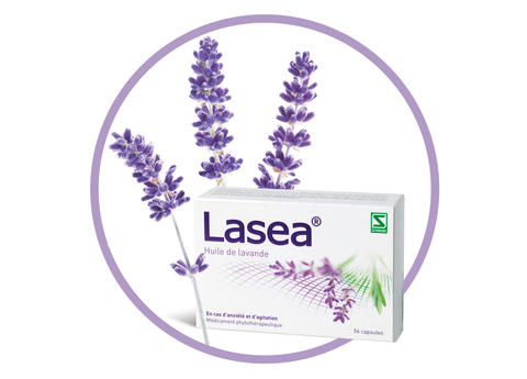 Lasea Packshot mit Lavendel